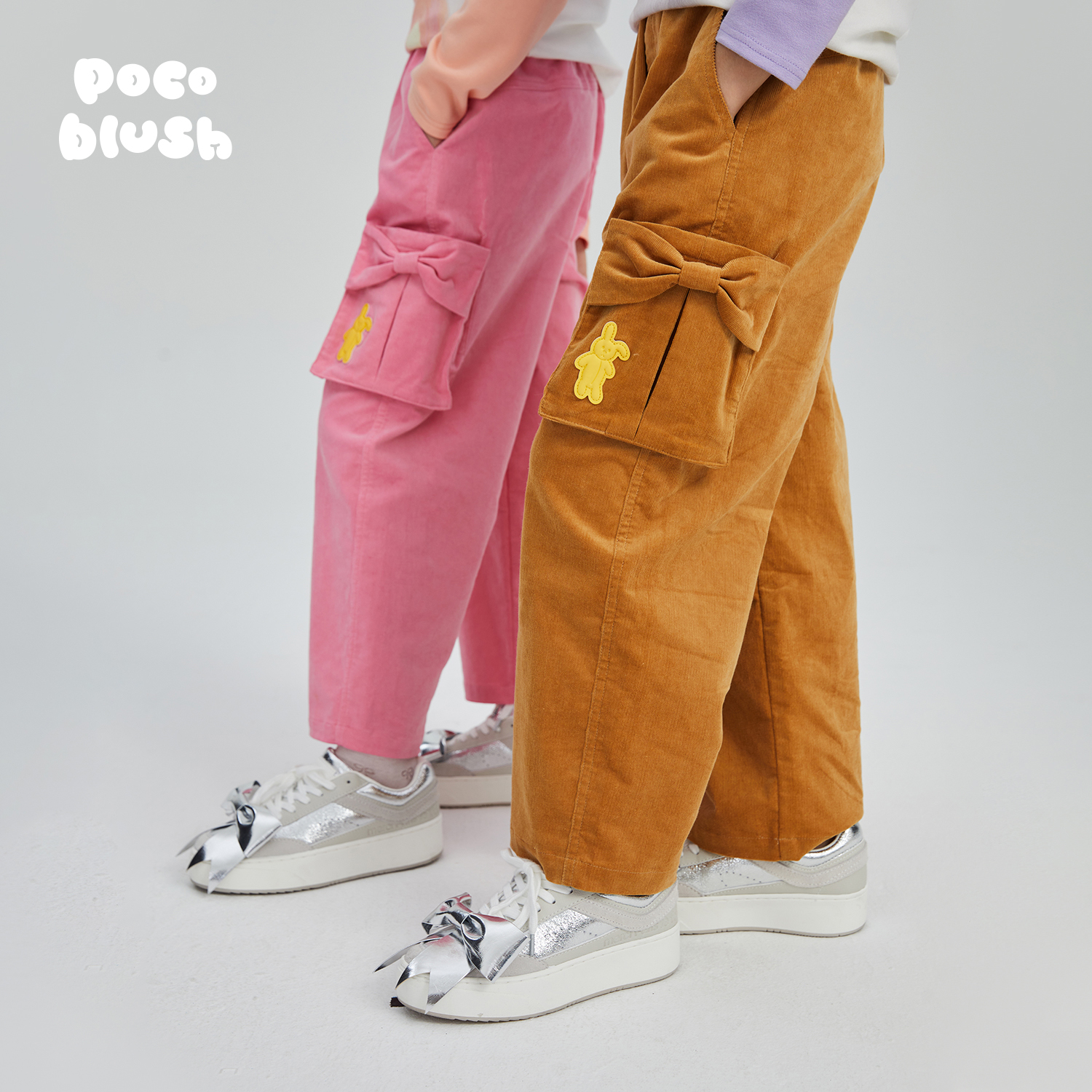 pocoblush灯芯绒工装裤子