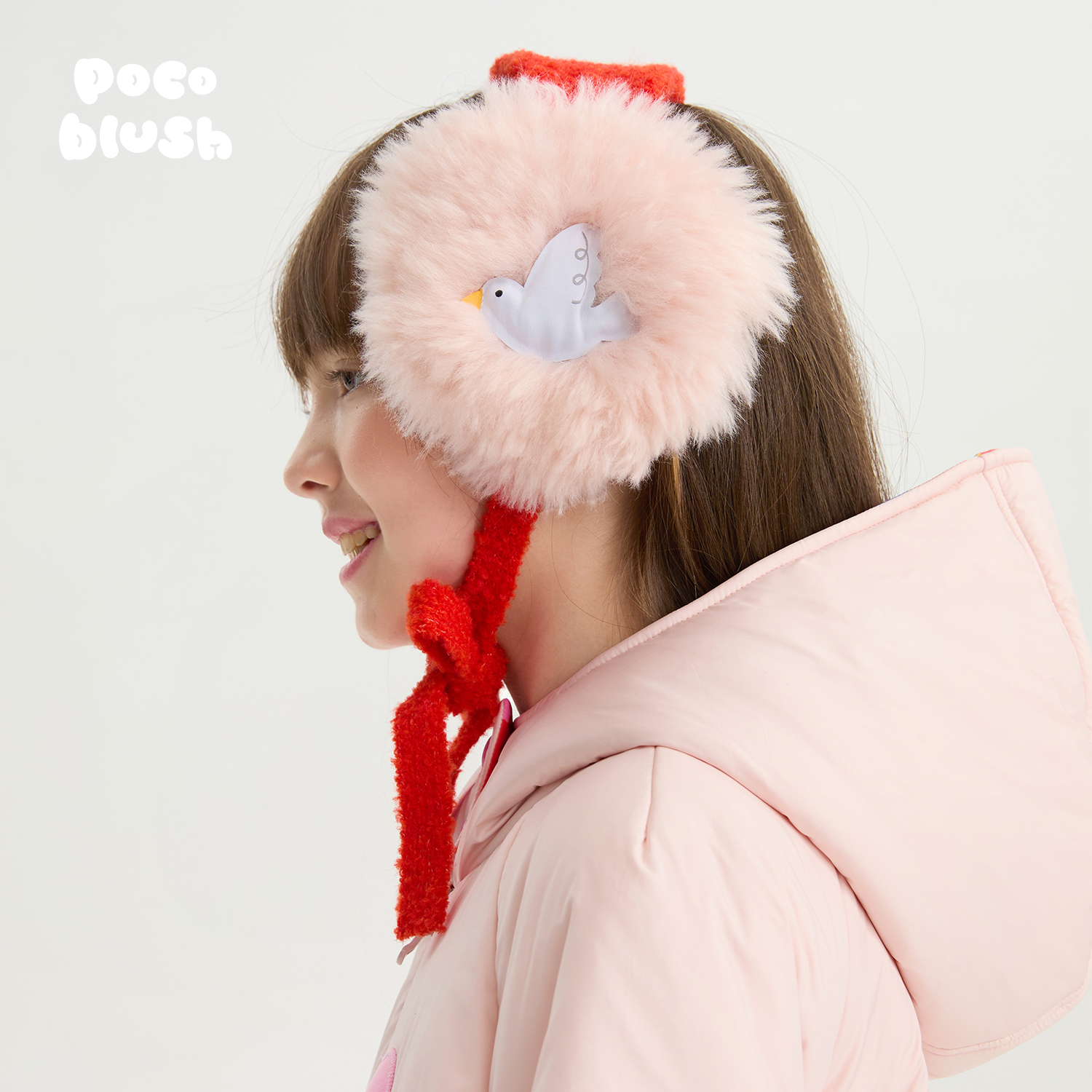 【小鸟的悄悄话】毛绒耳罩女童冬