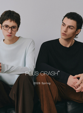 26新款高捻皮肤衣柔感圆领老钱纯色百搭长袖针织衫打底