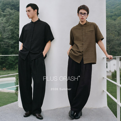 PLUSCRASH休闲衬衫套装