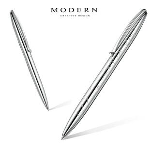 德国modern 中性笔商务金属笔杆水性笔0.5签字笔学生宝珠笔刻字定