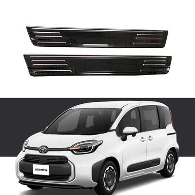 适用于22款Sienta外门槛条迎宾踏板不锈钢门槛条装饰亮条贴片改装