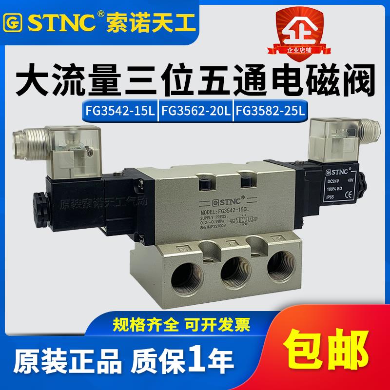 STNC索诺天工3522大流量电磁阀FG3542-15CL/3562-20CL/3582-25CL