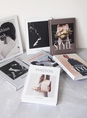 27CM时尚外观仿真简约杂志 拍照摄影道具书真书 样板间现代装饰书