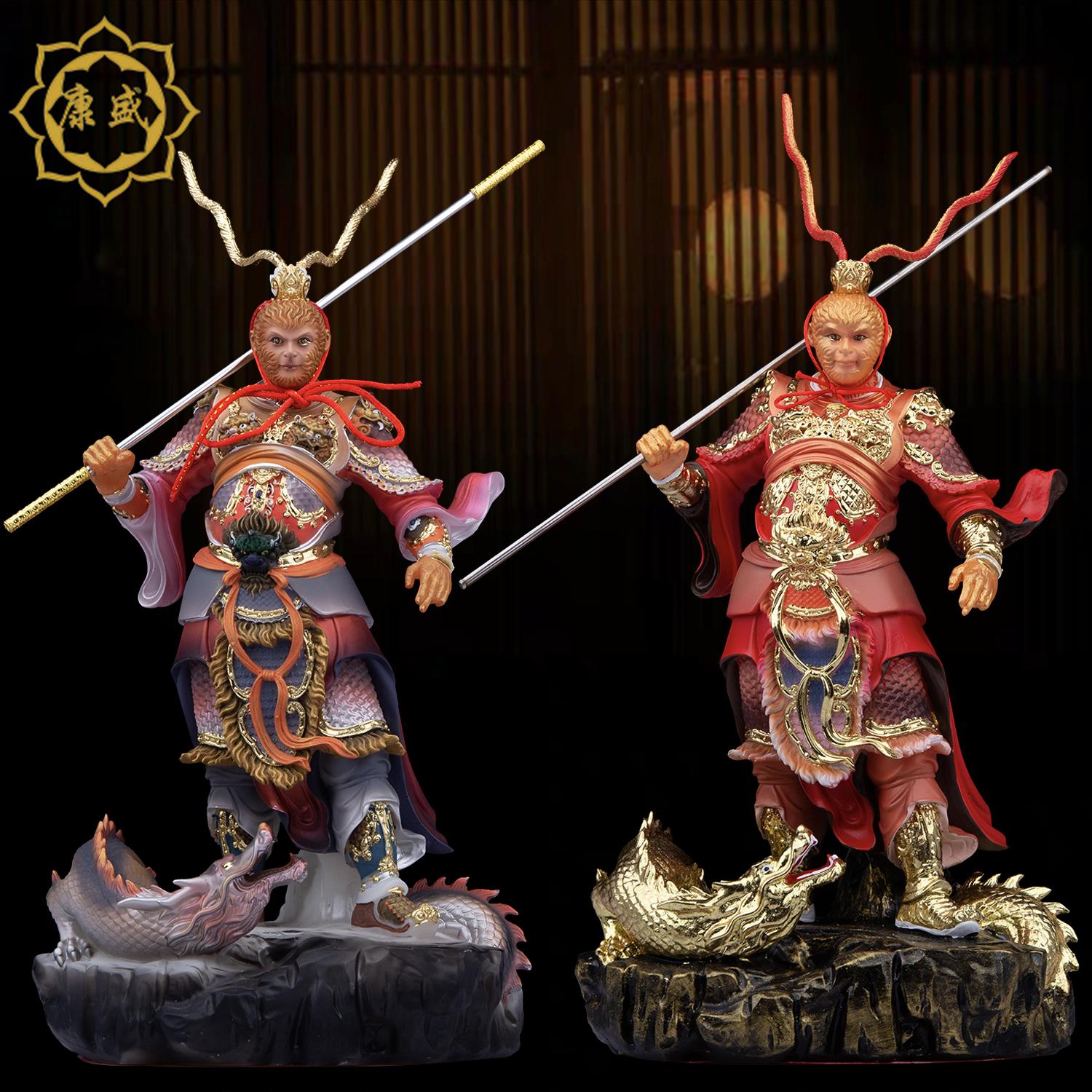 齐天大圣神像孙悟空摆件斗战佛树脂汉白玉家用摆件佛像大圣爷像