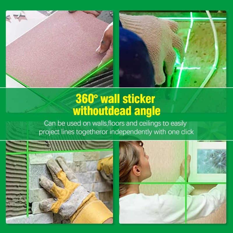 跨境热销5线红外线水平仪室外专用激光投线仪高精度自动绿光户外