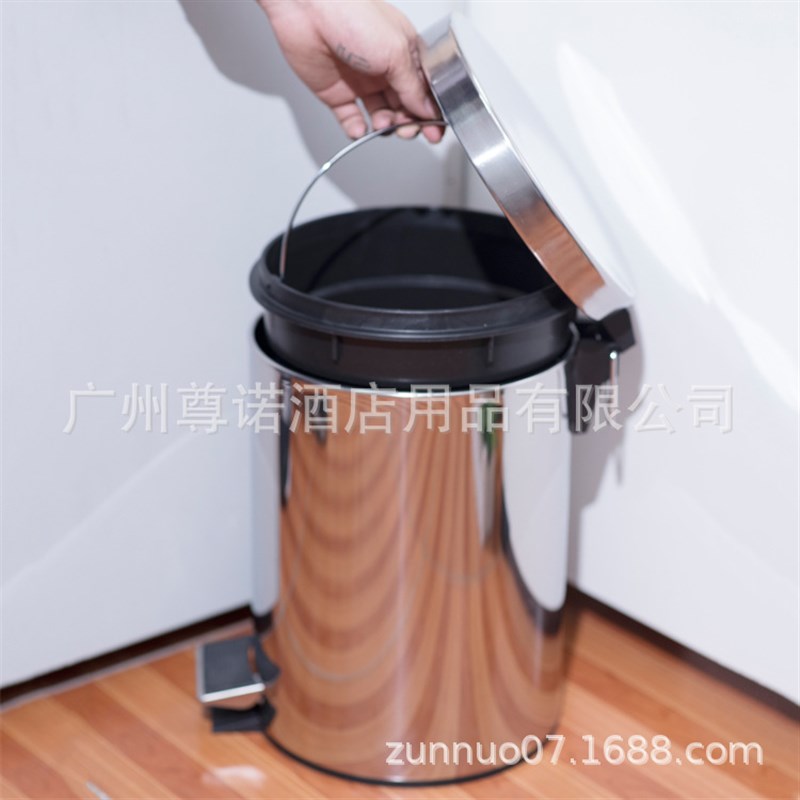 家用卫生间圆形不锈钢脚踩垃圾桶礼品脚踏垃圾桶3升5升8升12升20