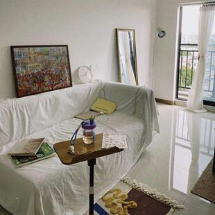 沙发盖布ins风沙发布垫布全棉麻质感北欧盖白色沙发罩套盖巾日系