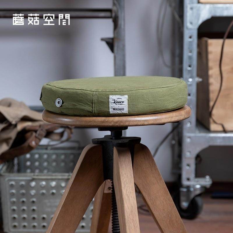 家居复古小凳垫帆布高回弹海绵圆形坐垫军绿色卡其色布艺户外椅垫,居家布艺,椅垫,淘宝优惠券,粉丝福利购,淘宝优惠卷