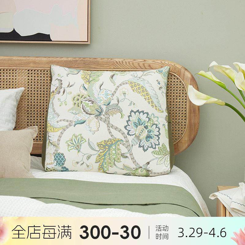 阳春小镇烂漫四季床头三角大靠垫护腰靠背垫飘窗卧室沙发单人靠枕,居家布艺,床头靠垫,淘宝优惠券,粉丝福利购,淘宝优惠卷
