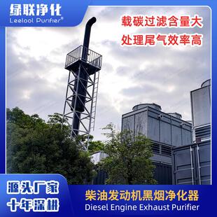 绿联 发电机尾气处理 强效吸附颗粒物 柴油发电机组黑烟治理改造