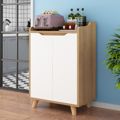 实木餐边柜北欧简约现代茶水柜餐厅微波炉柜子厨房烤箱储物碗橱柜