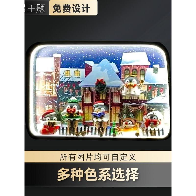 汽车三角窗改装内饰DIY发光装饰摆件氛围灯装饰摆件坦克系列定制