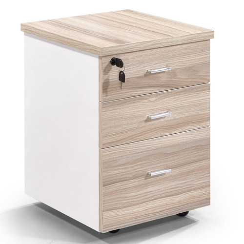 办公活动柜移动矮柜落地文件柜抽屉柜带锁桌下柜资料收纳柜床头柜