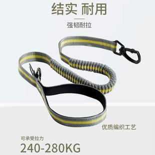 跨境高弹尼龙中大型犬狗绳荧光可伸缩宠物防爆牵引绳弹力狗牵引绳