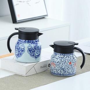 316不锈钢冷水壶家用陶瓷闷茶壶保温316泡茶咖啡壶单壶便携暖壶闷