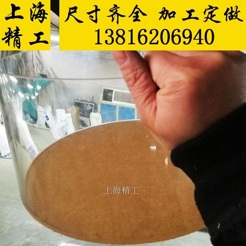 亚克力管透明圆柱形透明有机玻璃圆管加工定制2-1500mm封底开孔