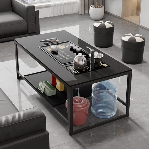 简约功夫茶几办公室沙发接待小户型茶台客厅家用全自动泡茶一体桌