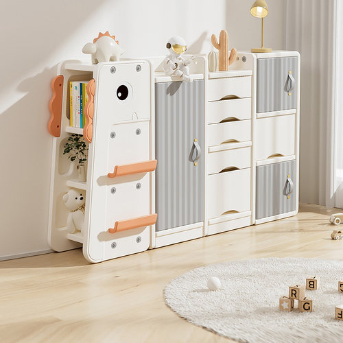 儿童玩具收纳架宝宝置物玩具架分类整理箱多层家用储物柜绘本书架