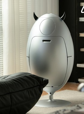 less living设计师恐龙蛋垃圾桶家用储物摆件旋转圆形分类收纳桶