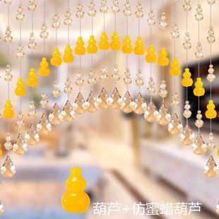 饰挂帘隔断玄关屏风客厅卧室隔熙锦 水晶帘子门帘珠帘卫生间门帘装