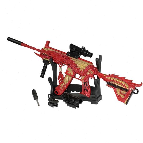 和平-精英游戏周边M416五爪红龙武器模型全金属工艺品摆件