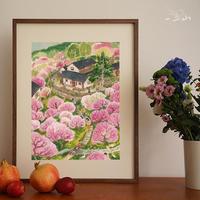 皇小小春分原創(chuàng)一二山現(xiàn)代裝飾畫(huà)客廳餐廳掛畫(huà)沙發(fā)背景墻電表箱