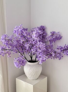 仿真加密丁香花仿真樱花绢花家居客厅摆件婚礼堂婚庆吊顶装饰假花