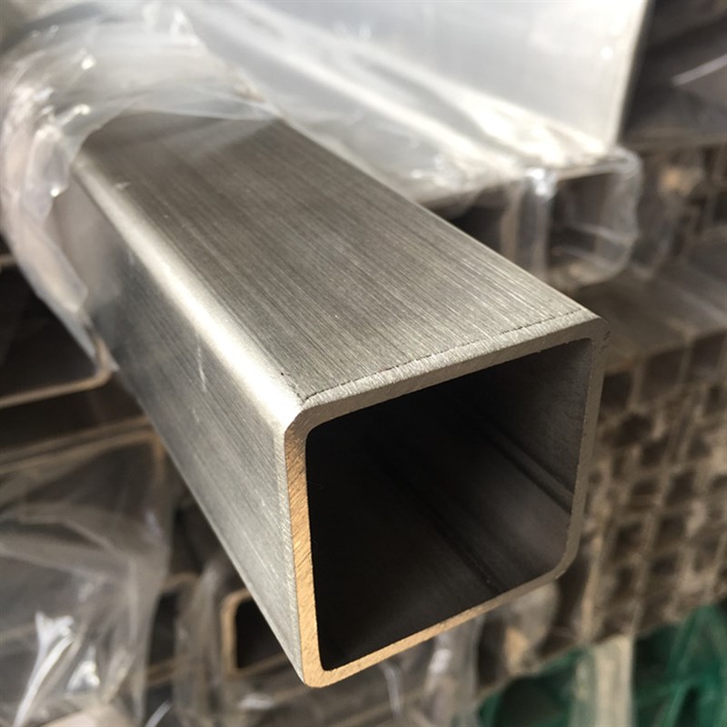 304不锈钢方管60*60/80*80镜面C方通直径50*50光面 拉丝扁通矩形