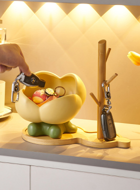 入户进门玄c关鞋柜钥匙收纳摆件家居客厅桌面装饰乔迁新居搬家礼