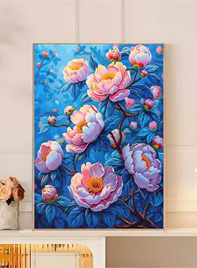 【百花齐放】数字油画diy风景花卉填充手工绘画填涂色客厅装饰画