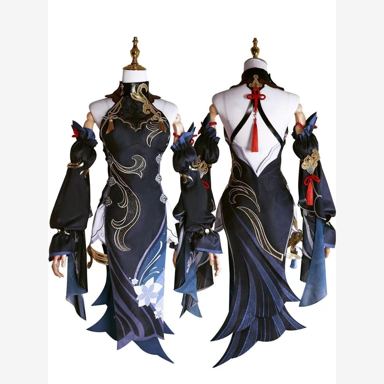 爆款高级申鹤海灯节cosplay动漫服装申鹤冷花幽露cos服装女全套