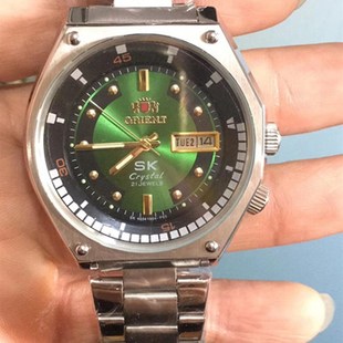 46943 自动表 941机芯 腕表 不锈钢表壳表带 老双狮机械表 男表