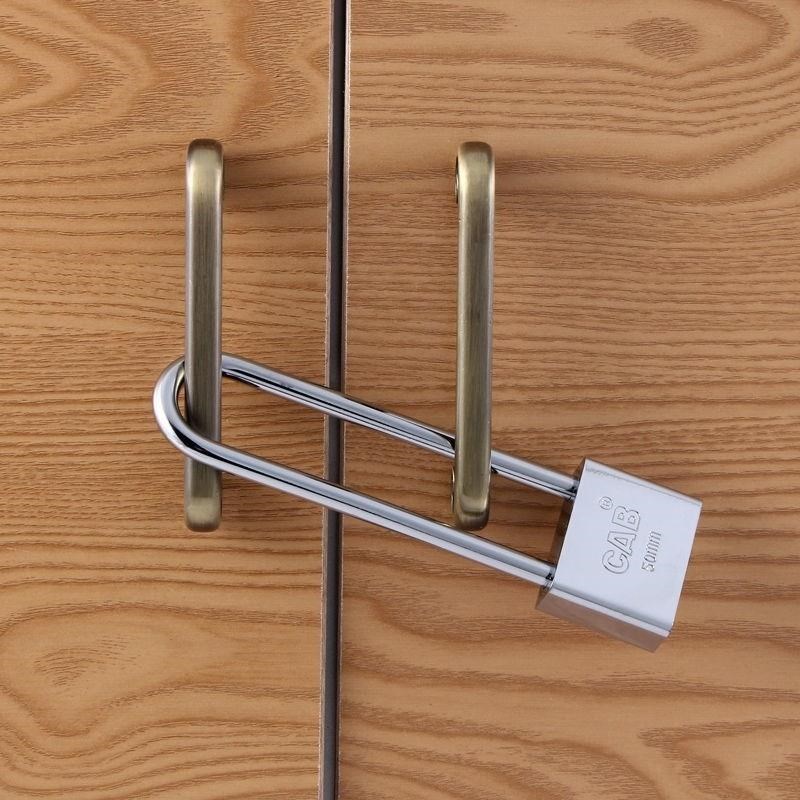 钢丝绳挂锁密码软锁头盔锁锁头锁具长柄长把柜子柜U门锁链条锁加