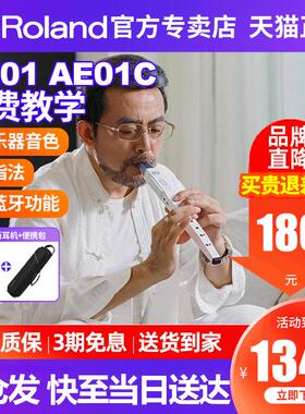 Roland罗兰电吹管乐器AE01娱乐初学ae05/01c电子萨克斯葫芦丝笛子