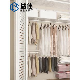 2.8米宽全金属衣柜开放式 网格板挂衣网篮收纳置物环保衣架衣柜