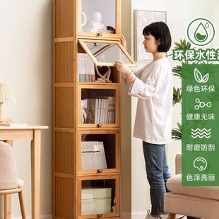 简易书架落地书柜儿童阅读区绘本架靠墙置物架客厅家用收纳储物架