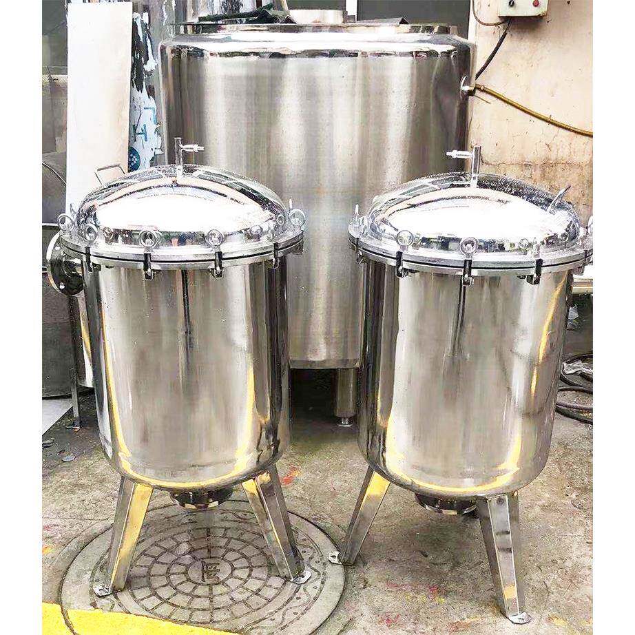 卫生级不锈钢单联过滤器304耐腐蚀单联不锈钢全自动溶液过滤器
