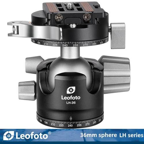 徕图Leofoto LH-36LR/LH-36PCL 低重心双开口双全景夹座专业球形