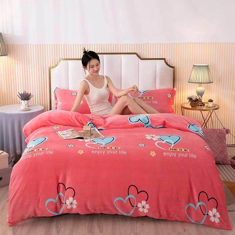 【加厚不起静电】冬季牛奶绒法兰绒被套加绒厚珊瑚绒单人双人被罩,床上用品,被套,淘宝优惠券,粉丝福利购,淘宝优惠卷