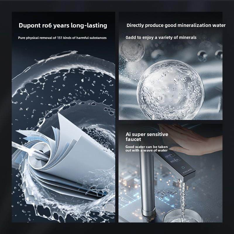 COLMO厨下净水器软矿水纯净水MCB/RO反渗透器0阻垢剂直饮水套装A1