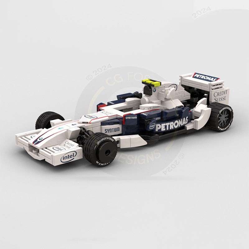 MOC-82731方程式赛车 库比卡宝马索伯F1.08积木拼装玩具国产积木