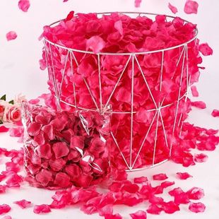 饰假花瓣仿玫瑰花瓣婚礼手撒花表白求婚结婚庆用品 婚床布置装