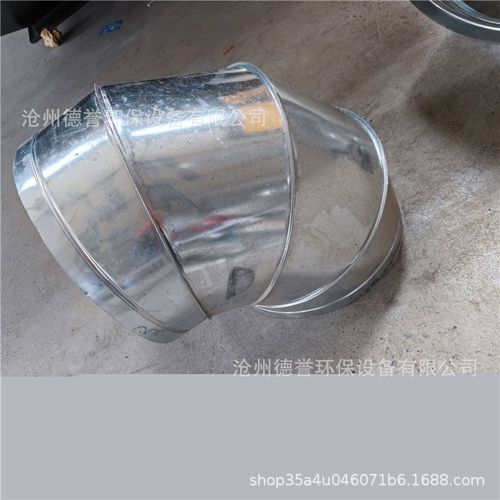 304螺旋风管弯头通风管道连接配件白铁皮圆接头T型三通弯头定制