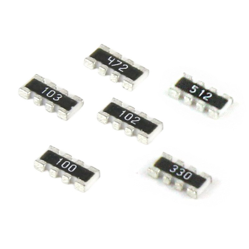 4D03贴片排阻0603*4P 8P4R 100R 1K 10K 4.7K 5.1K 51R 22R 33R5%