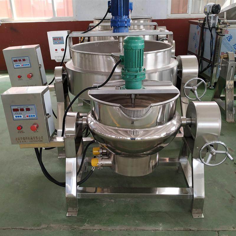 工业用打凉粉机器电加热自动搅拌米豆腐锅大型豌豆凉粉制作设备