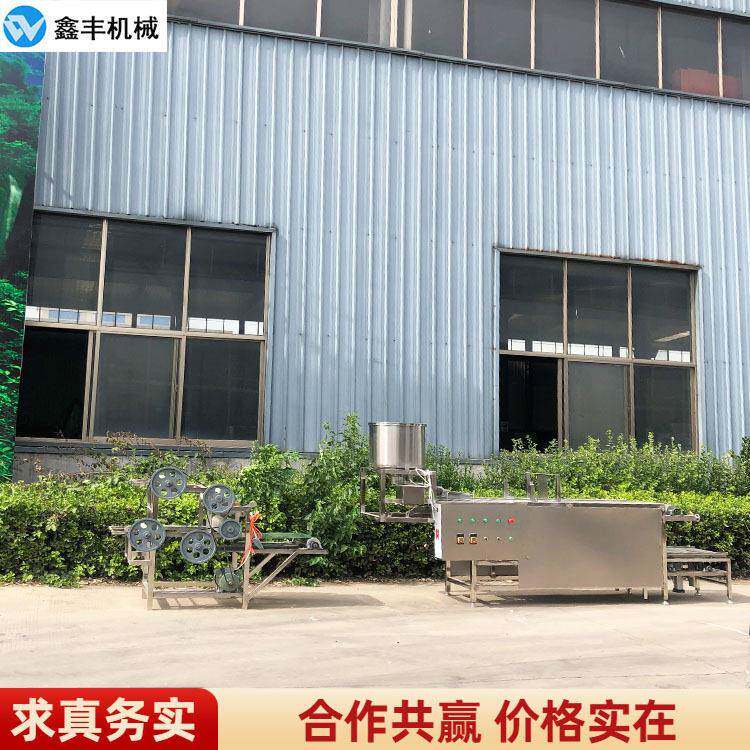 大型豆腐皮机厂家实拍 7米泼脑主机自动走布折叠 包教会