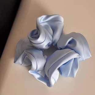 缎面大肠发圈女2026新款高级感洋气时尚皮筋发绳超大头花头绳头饰