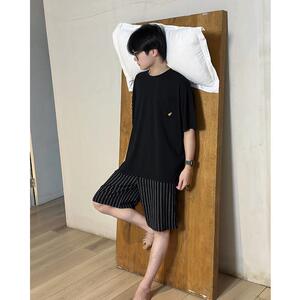 【凉感-5°】男士睡衣夏季莫代尔短袖薄款可外穿高级感冰丝家居服
