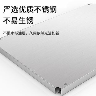 加厚多层不锈钢厨房置物架微波炉烤箱架家用双层台面桌面收纳支架